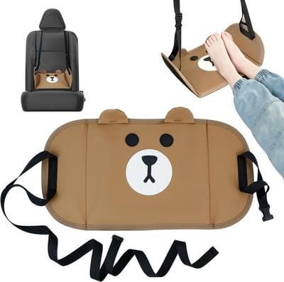 Dailygoods- Voetsteun voor kinderen - Draagbaar Reisbed - Antislip - Verstelbaar - Lichtgewicht - Robuust Polyesterweefsel