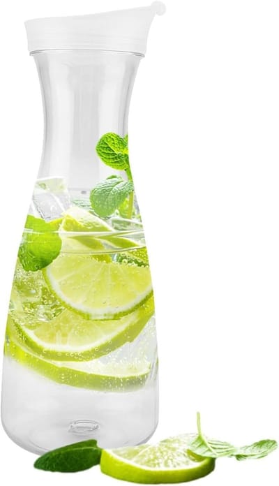 Heldere Acrylic Water Decanter voor Sap en Drank, Ideaal voor Thuis, Bar en Restaurant (33oz)