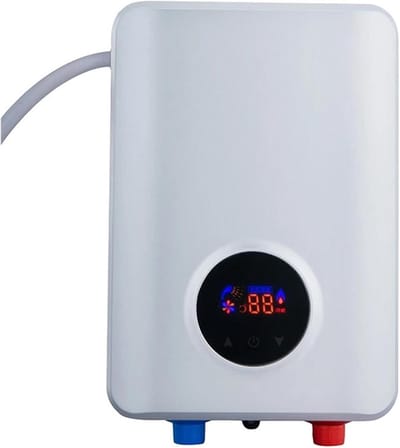 Elektrische Boiler - Doorstroomverwarmer Mini - Direct Warm Water - Energiebesparend Efficiënt - One Size - Wit