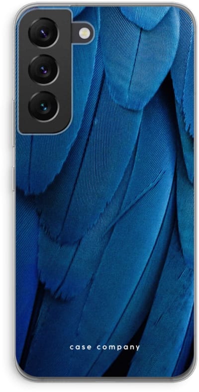 Case Company® - Hoesje geschikt voor Samsung Galaxy S22 hoesje - Pauw - Soft Cover Telefoonhoesje - Bescherming aan alle Kanten en Schermrand