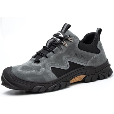 Chaussures de sécurité anti-écrasement et anti-perforation Coupe basse Semelle intermédiaire en Kevlar Chaussures de sécurité Chaussures de travail respirantes 48
