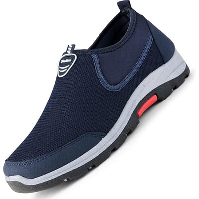 Zomer Herenschoenen Lichtgewicht Sportschoenen Herenmode Casual Wandelen Herenschoenen Ademende Heren Casual Schoenen 43 blauw