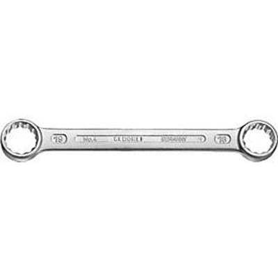 Gedore dubbele ringsleutel 4, SW 6 x 7 mm, lengte 99 mm, CV-staal, recht, twaalfkantig met UD-profiel