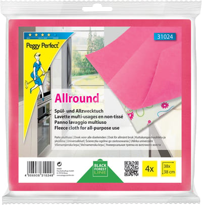 Peggy Perfect vaatdoek en multifunctionele doek 'Allround', 4 stuks