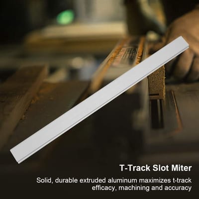 Dailygoods - Aluminium T-Track Slot - Duurzaam en Efficiënt - 300mm - Houtbewerking - Precisie gereedschap - Perfect voor zagen - Geschikt voor hobbyi...