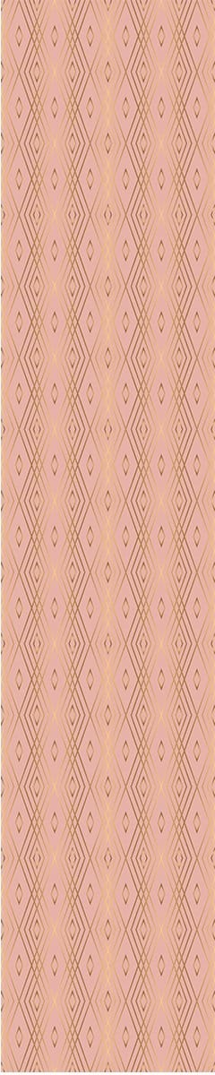 Voorgelijmd vliesbehang - Scandinavisch Art Deco Roze - 1 rol van 300x60 cm