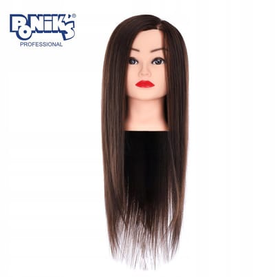 Poniks kapperscursus hoofd - voor kammen - natuurlijk haar - vrouwen 50cm