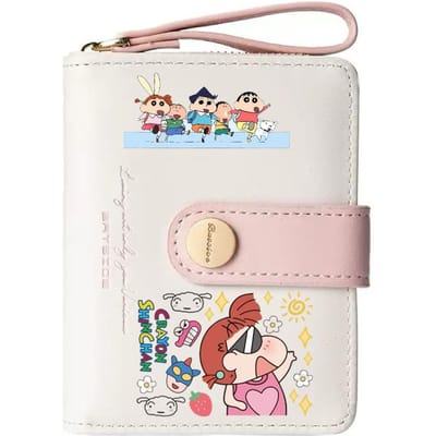Crayon Shinchan Schattige Cartoon Ins Stijl Meisjes Mooi Cadeau Rits Mini Portemonnee Kaarthouder Hoge Kwaliteit Dames Portemonnee Accessoires