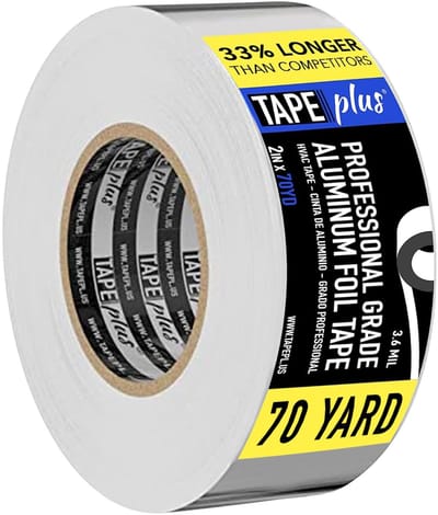 Dailygoody - Aluminium Tape - Professionele Isolatietape - Zelfklevend - 5 cm x 64 m - Geschikt voor Isolatie - Sterke Weerstand
