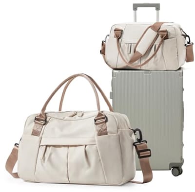Dames Sporttas 40x20x25 cm - Waterdichte Weekendtas en Fitness Tas voor Handbagage