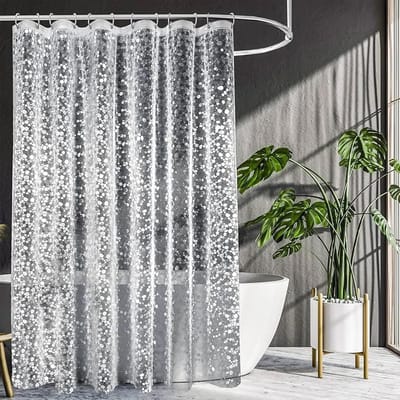 Mildew Bestendige Douchegordijn voor Badkamer - Waterdicht Gordijn met Kiezelpunt 180 x 200 cm, Ideaal voor Comfortabele Doucheervaring