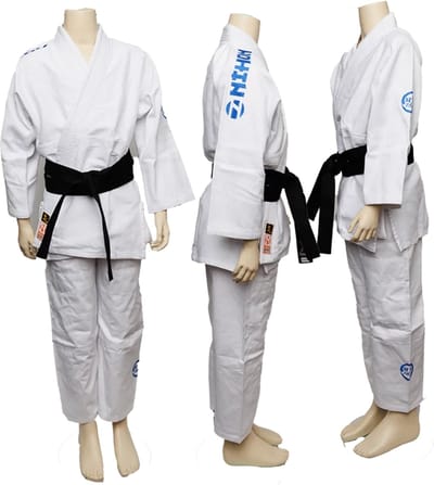 Judopak Nihon Rei 2.0 borduring | Zwart (Maat: 150)
