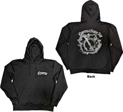 Queens Of The Stone Age - Floral Chains Hoodie/trui - M - Zwart