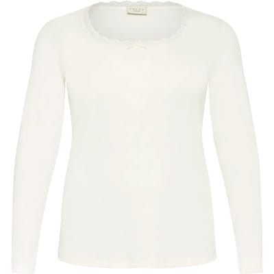 Dames-T-shirt met lange mouwen KAFFE Curve Britt