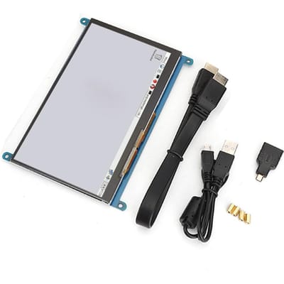 Écran LCD tactile capacitif 7 pouces 1024 x 600 HD pour Raspberry Pi 4B 3B 3b