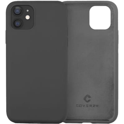 Coverzs Luxe Liquid Silicone case geschikt voor Apple iPhone 11 - beschermhoes - siliconen backcover - optimale bescherming - donkergrijs