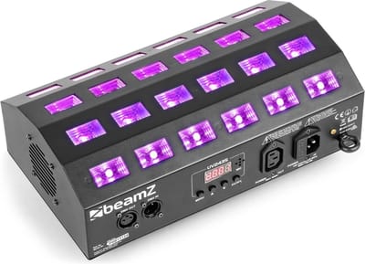 Blacklight - BeamZ BUV463 blacklight lamp met 24 UV LED's - Blacklight stroboscoop