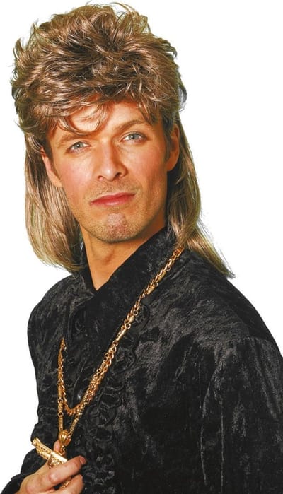 Johnny Tokkie pruik bruin/blond