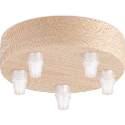 Home Sweet Home - Planfondkap 5L - Houten - Lamponderdeel - ø12 x 5 cm - Rond - Ontworpen voor plafondlampen, hanglampen