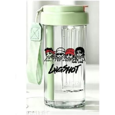 ApopGong × Lngshot Thee-infuser Beker met Rietje - 600ml, 4SHOVILLE exclusief Light green white