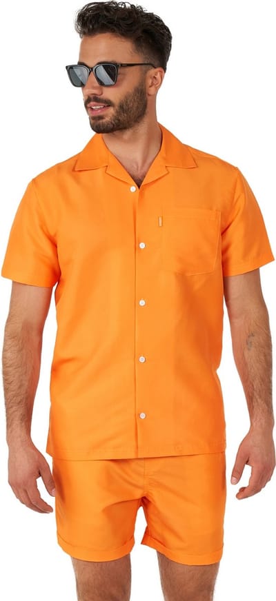 OppoSuits The Orange - Volwassenen - Heren Summer Set - Zomer Outfit - Festival - Oranje - Maat: L