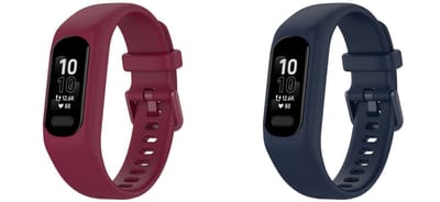 Strap-it bundel van 2 siliconen banden - Geschikt voor Garmin Vivosmart 5 siliconen bandje - Horlogeband - Sportband - Polsband - Armband - Waterbestendig & zweetbestendig - Flexibel & comfortabel - Blauw & Rood