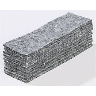Vliesdoekjes voor bordwisser 89121, 45 x 145 mm, grijs, 10 stuks
