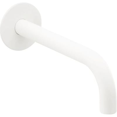 Herzbach DEEP WHITE wall spout, projection 21 cm 23.451400.1.07