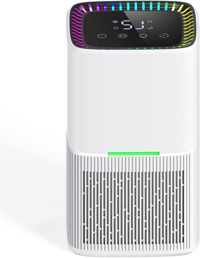 Luchtontvochtiger - Vochtvreter Apparaat - Vocht Bestrijden - Automatische Ontdooiing - 1800 ml - Wit