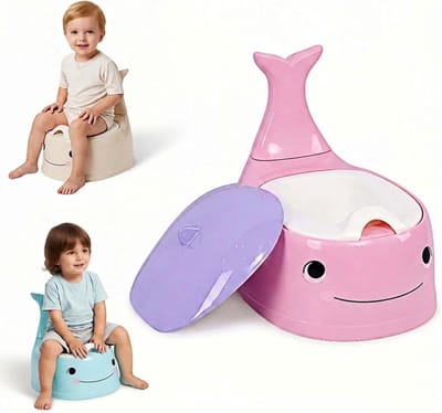 Potty Seat - Kinderpotje Zindelijkheidstrainer - Zindelijkheidstraining - Dinosaurus Ontwerp - 325 x 175 cm - Roze