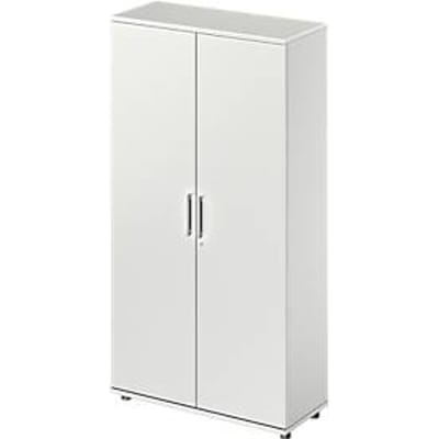 Schäfer Shop Genius TETRIS WOOD draaideurkast, 5 OH, hoogte incl. glijders, B 1000 mm, lichtgrijs