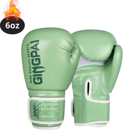 Nivard Bokshandschoenen - Kickboks Handschoenen - Boxing Gloves Set - Vecht Handschoenen - Heren - Dames - Matcha Groen - 6 oz