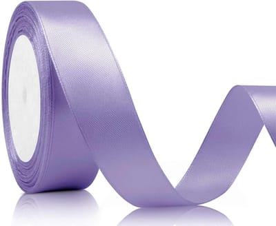 Geschenklint, satijnen lint 22 m, 20 mm breed, cadeaulint, lichtpaars lint voor bruiloft, knutselwerk en geschenkverpakking, bruiloftsdecoratie (lichtpaars)