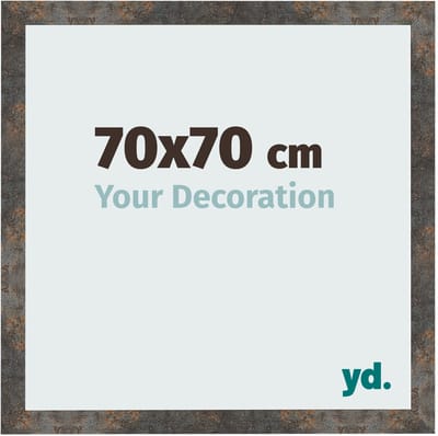 Your Decoration - Fotolijst 70x70 cm - MDF - Geoxideerd Metaal - Bologna
