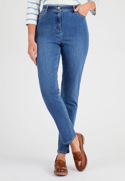 Damart - Secret Stretch jeans van Damart. - Dames - Blauw - S