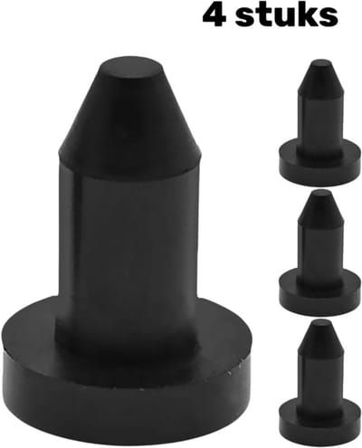 4 stuks - Kajak-aftappluggen - Opdrukbare aftappluggen - Rubberen aftappluggen - 22 mm - Kajakaccessoires - Premium kajak-aftapsets - Geschikt voor waterscooters
