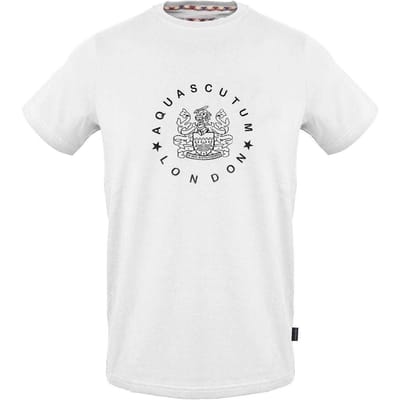 Aquascutum Unisex T-Shirt voor Volwassenen (Wit)