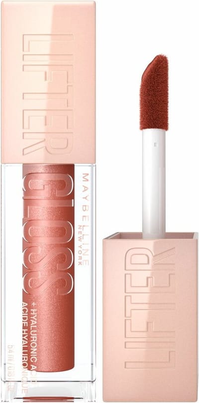 Maybelline Lipgloss Lifter Gloss Topaz Roze - 3 x 1 stuk - Voordeelverpakking