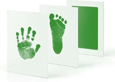 Jumada's - Baby voet en handafdruk - inktpad - groen