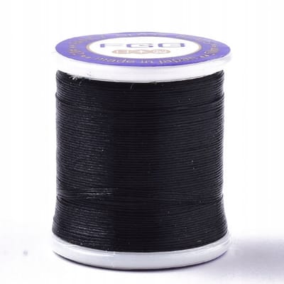 Zwarte Nylon Garen voor Kralen 0.1mm - 50m