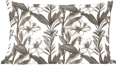 Sierkussens - Kussentjes Woonkamer - 60x40 cm - Klassiek - Botanisch - Zwart - Beige