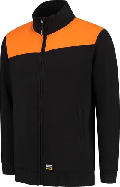 Tricorp 302014 Sweatvest Bicolor Naden - Zwart/Oranje - 3XL