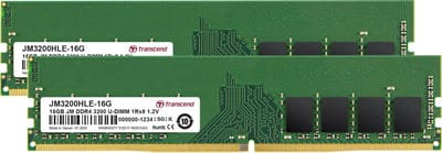 Transcend JetRam JM3200HLE-32GK geheugenmodule 32 GB 2 x 16 GB DDR4 3200 MHz