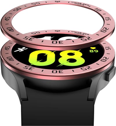 Strap-it Bezel ring tijd - Randbeschermer geschikt voor Samsung Galaxy Watch 5 40mm - roze