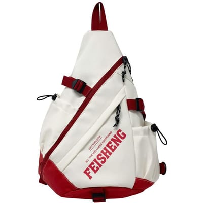 Nieuwe Luie Stijl Crossbody Tas Grote Capaciteit Niche Persoonlijkheid Schoudertas Veelzijdige Borsttas Koppel Tas Student white