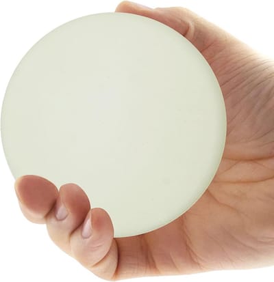 Grote 2 Stks Deur Bumper Zelfklevende Sticker - Sterke Muurbeschermer en Deurknop Stopper 3.2 Inch Rubber Rond - Witte Siliconen Set