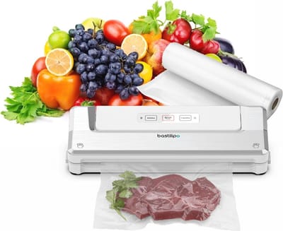 Vacuümmachine 50 KPa, 140 W, Wit/Zilver - Ideaal voor het Bewaren van Voedsel