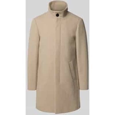 Lange jas met opstaande kraag, model 'Harvey'