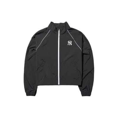 MLB SS24 Veste Courte à Petit Col Montant Manches Raglan Yankees de New York Veste Femme Noir 3FWJV0243-50BKS S black