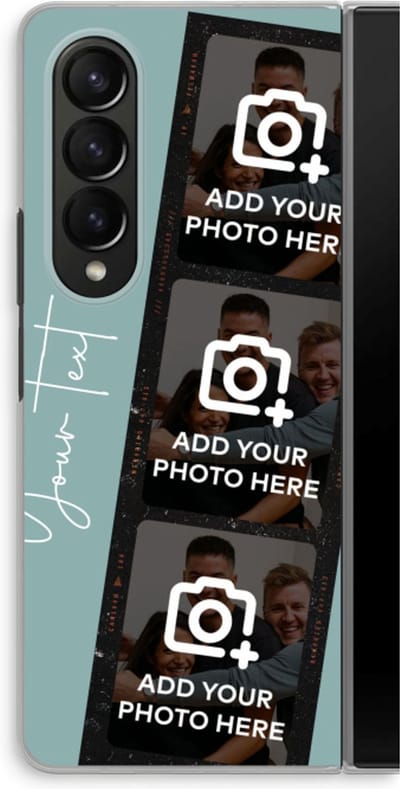 Gepersonaliseerd - Case Company® - Hoesje geschikt voor Samsung Galaxy Z Fold4 hoesje - Filmrol N°1 - Soft Cover Telefoonhoesje - Bescherming aan alle Kanten en Schermrand